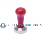 Quality Italian Made Red Flat Tamper 53mm by Motta  